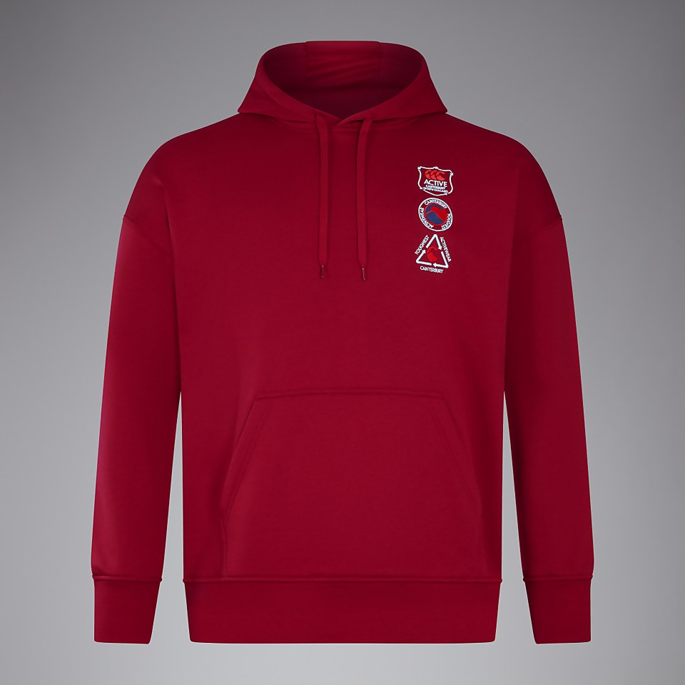 ADULT UNISEX OVERSIZE HOODY RED