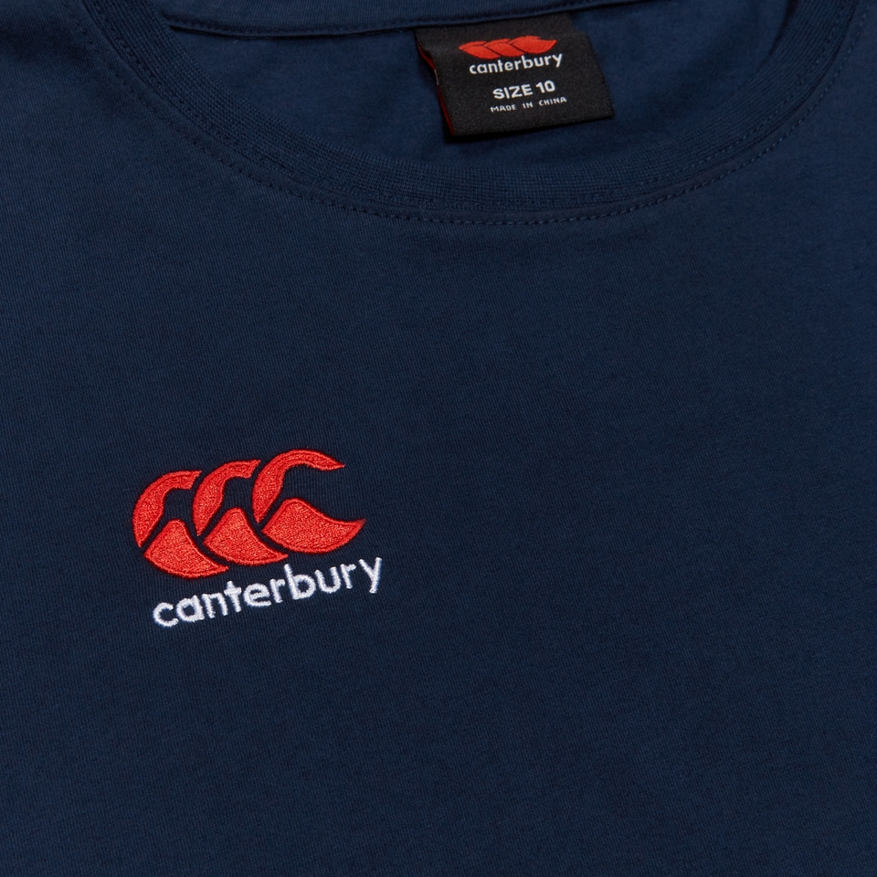 CANTERBURY SMALL LOGO COTTON TEE W AF NAVY