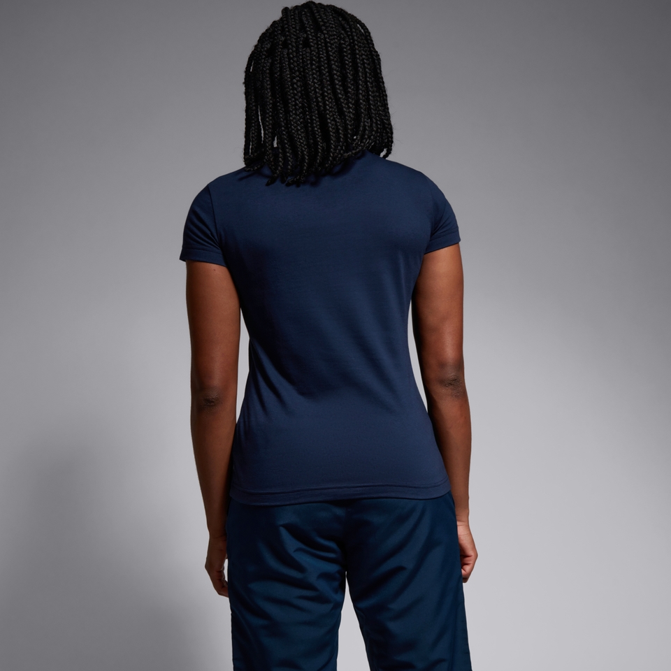 CANTERBURY SMALL LOGO COTTON TEE W AF NAVY