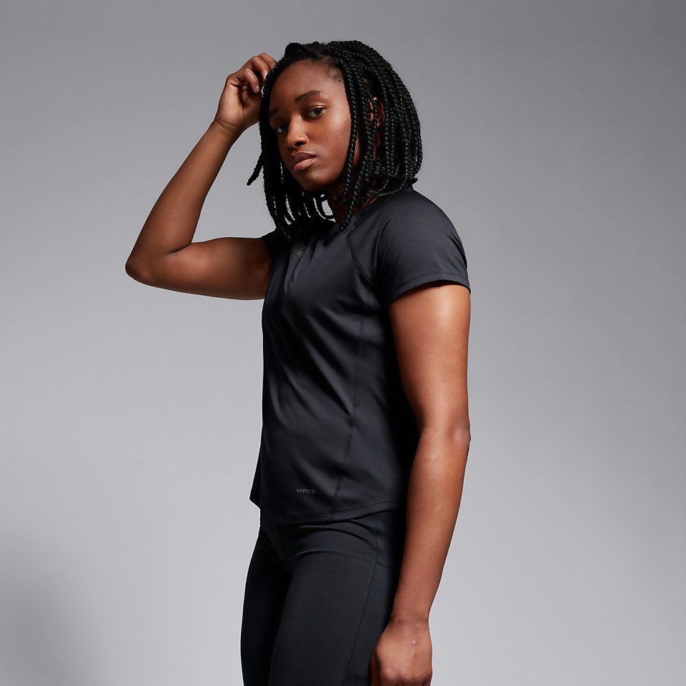 WOMENS SUPERLIGHT SHORT SLEEVE TEE BLACK
