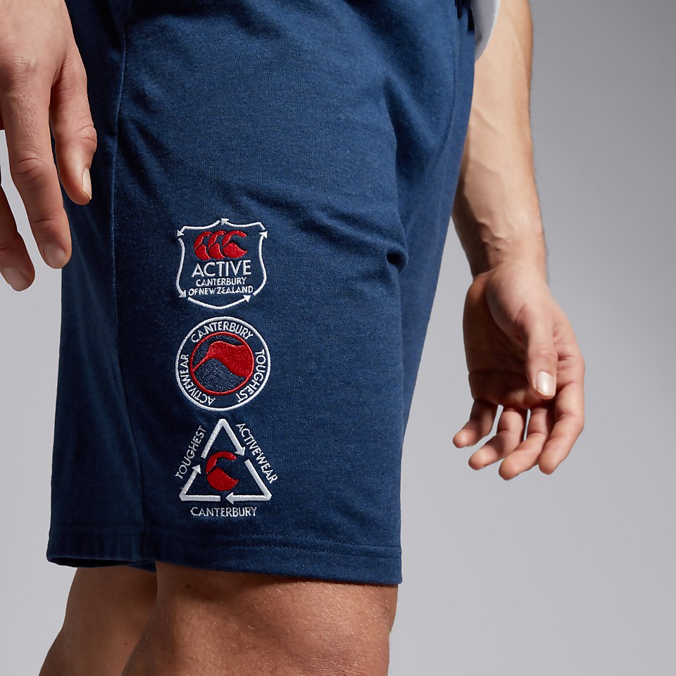 ADULT UNISEX VAPODRI COTTON SHORT BLUE