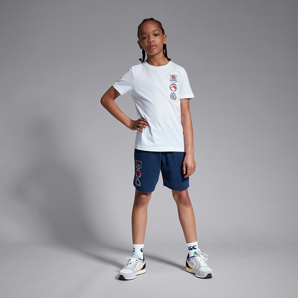 JUNIOR UNISEX COTTON SHORT BLUE