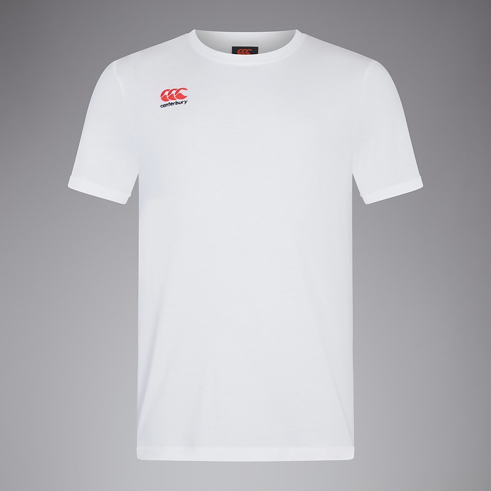 MENS SMALL LOGO COTTON TEE WHITE