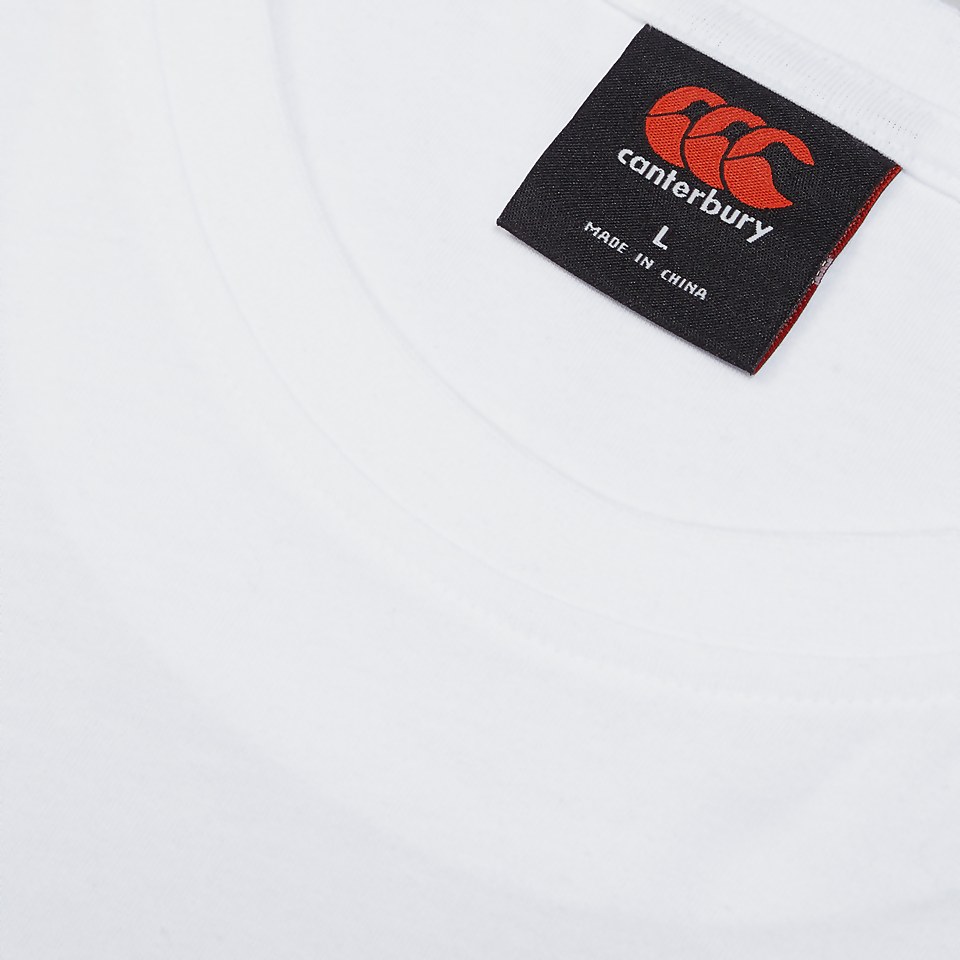 MENS SMALL LOGO COTTON TEE WHITE