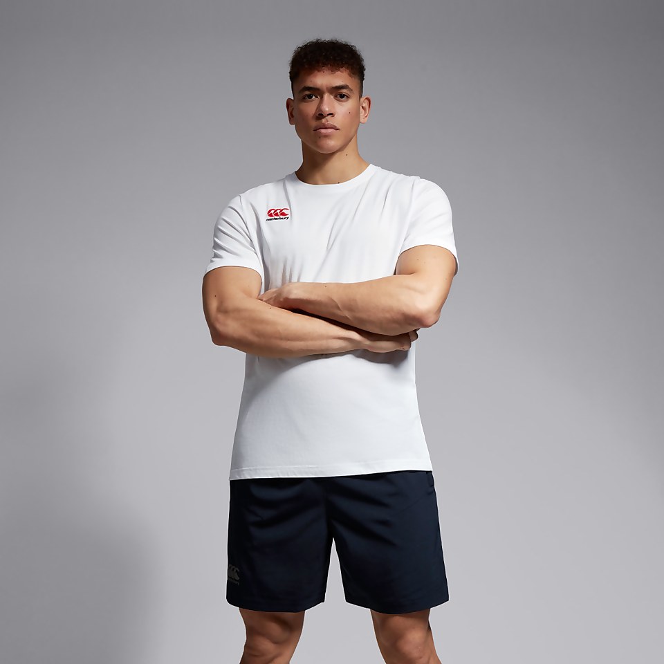 MENS SMALL LOGO COTTON TEE WHITE