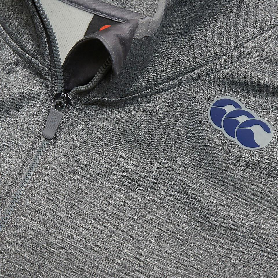 MENS QUARTER ZIP FLEECE GREY