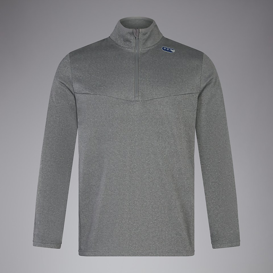MENS QUARTER ZIP FLEECE GREY