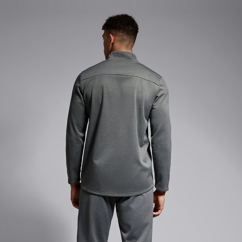 MENS QUARTER ZIP FLEECE GREY