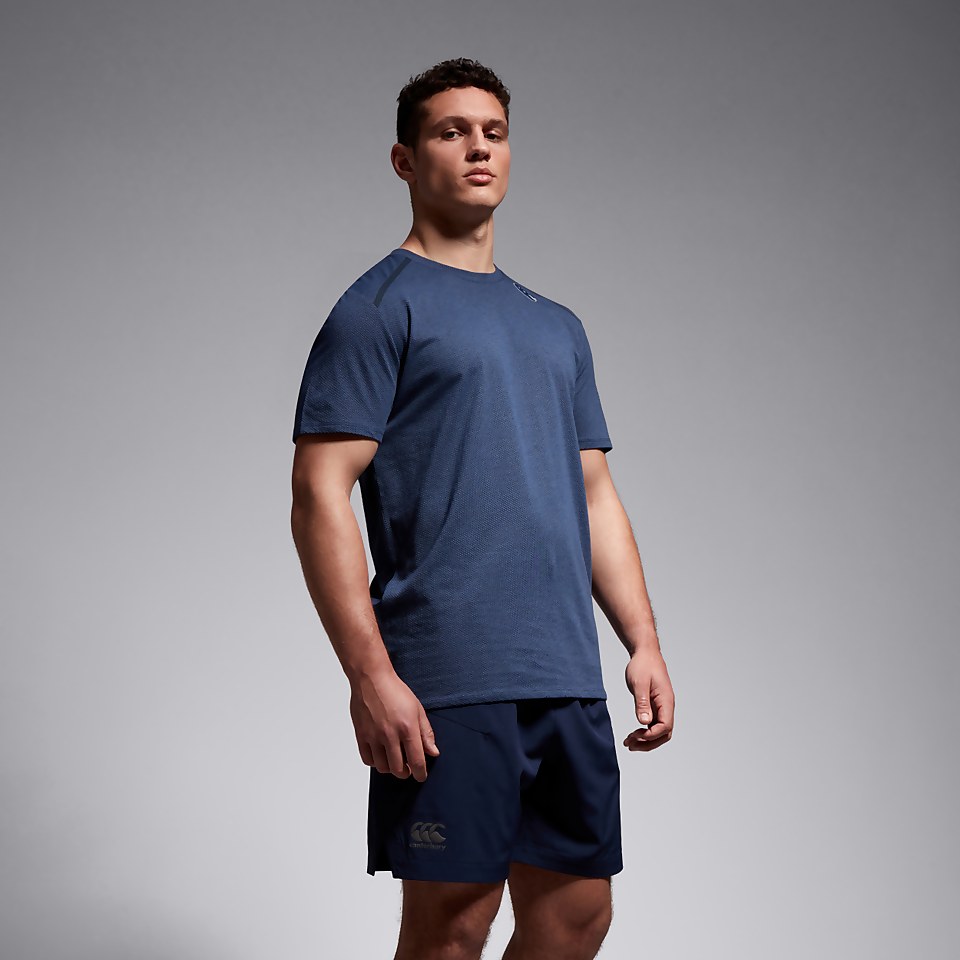 MENS SHORT SLEEVE TRAINING TEE BLUE