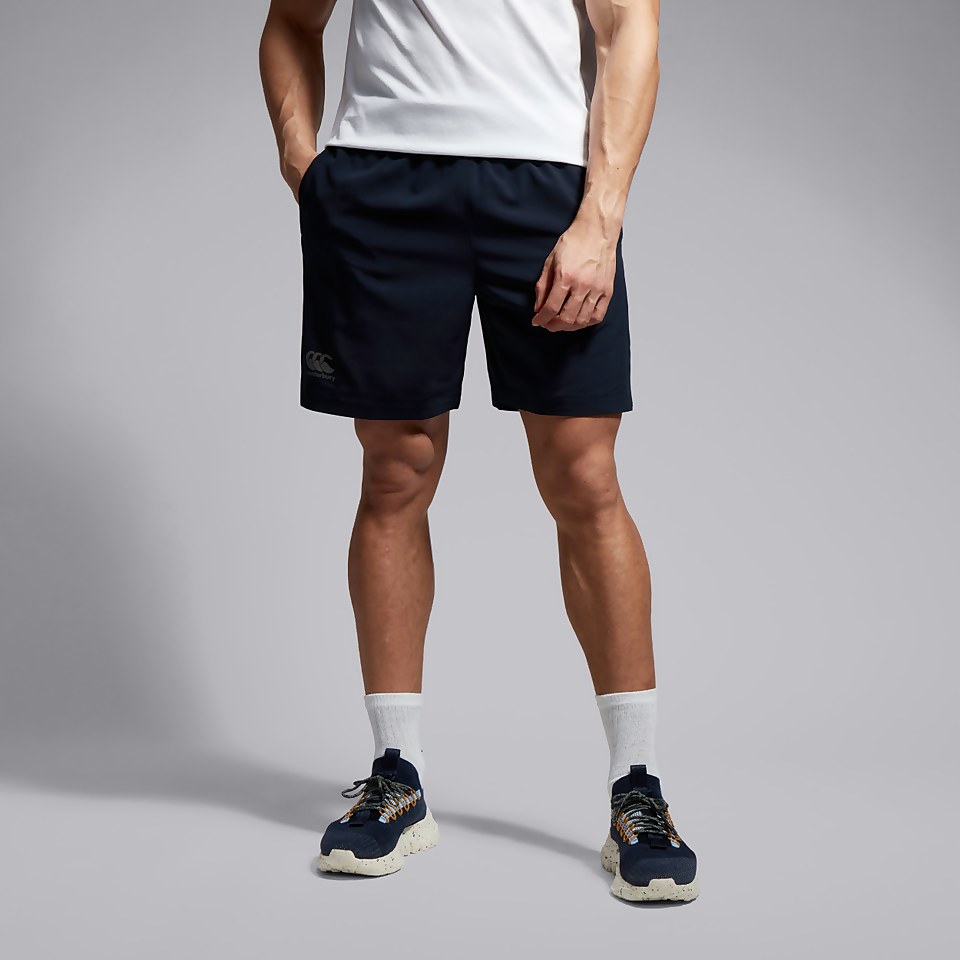 MENS 7 INCH WOVEN SHORT BLACK