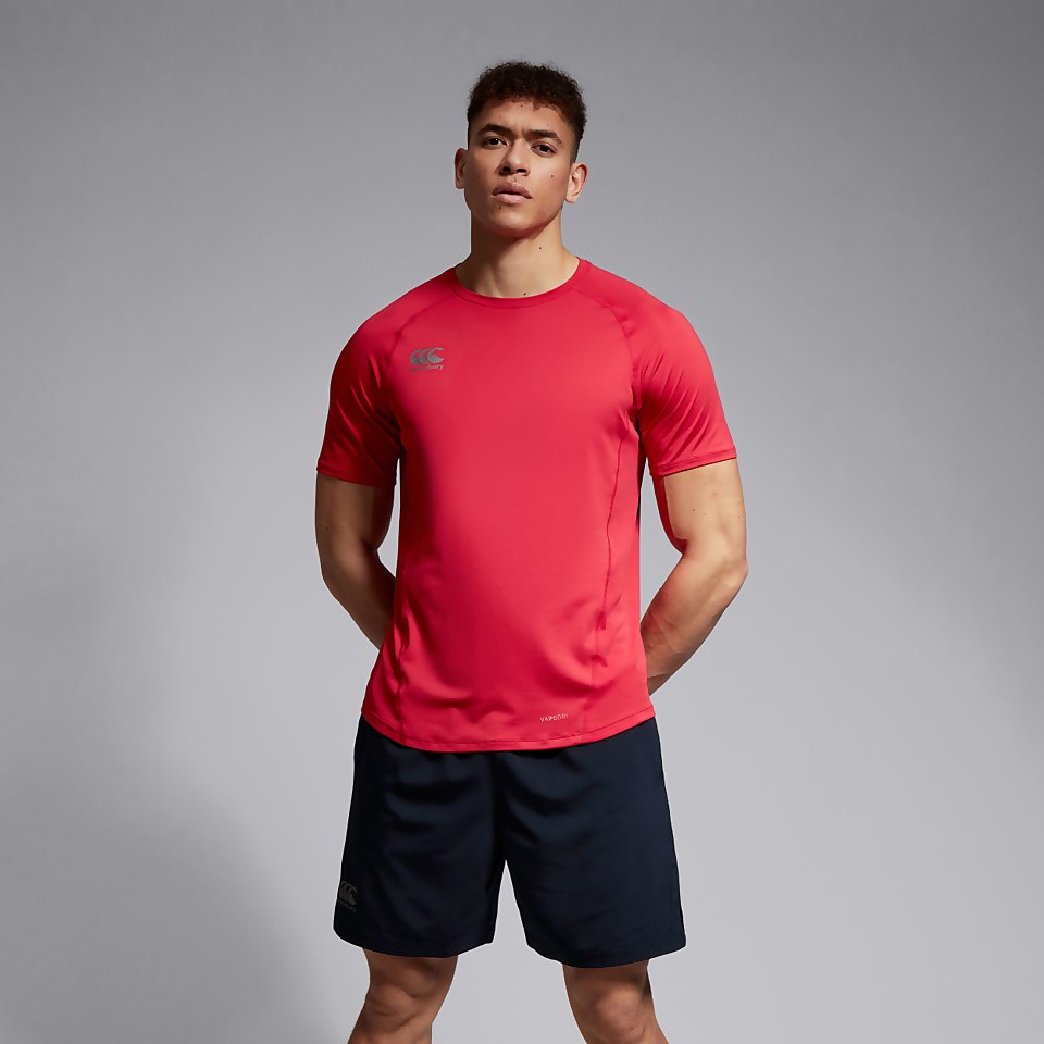 MENS SMALL LOGO SUPERLIGHT TEE RED
