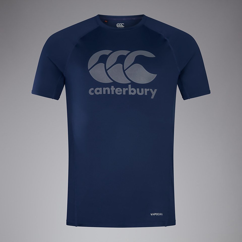 MENS LARGE LOGO SUPERLIGHT TEE NAVY