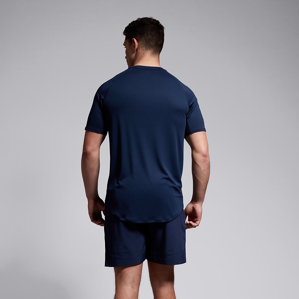 MENS LARGE LOGO SUPERLIGHT TEE NAVY