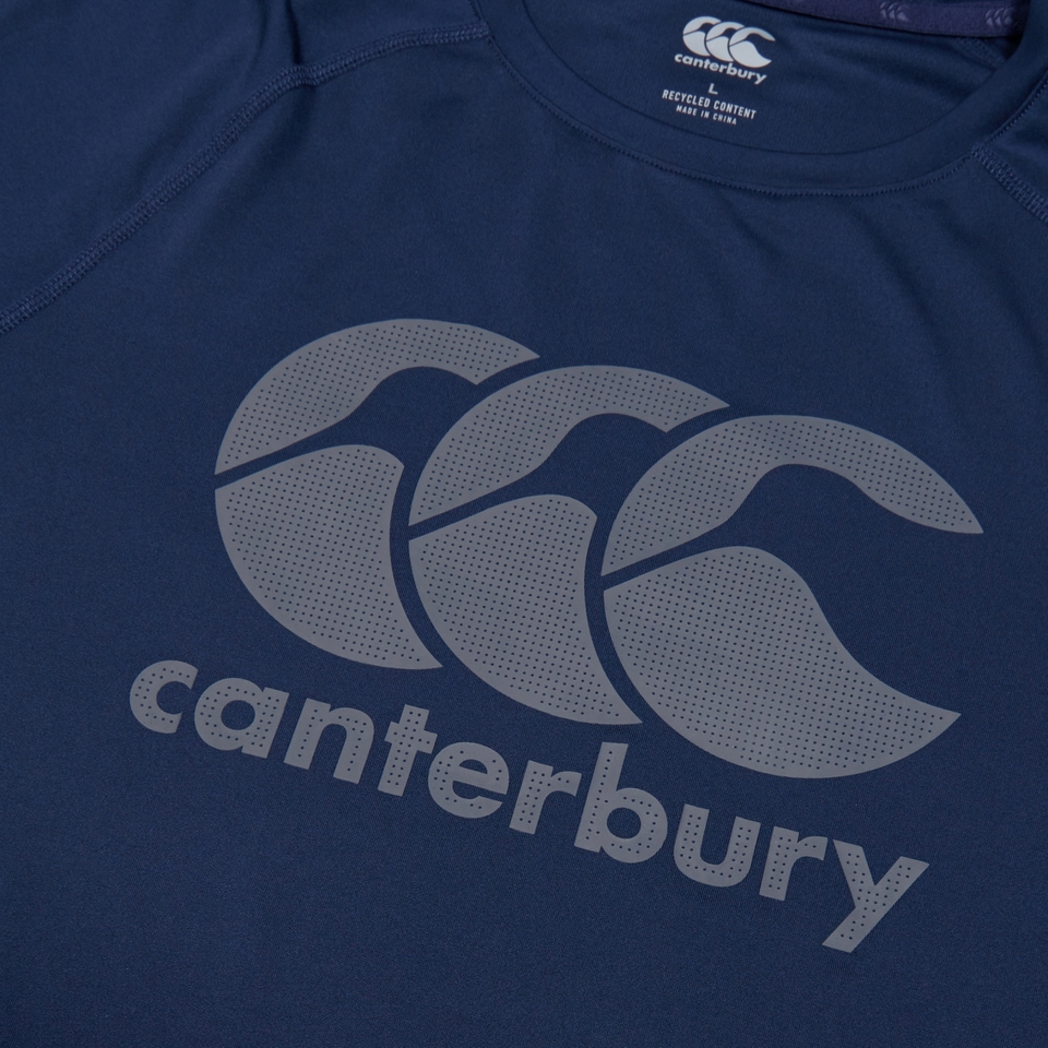 CANTERBURY LARGE LOGO SUPERLIGHT TEE AM NAVY