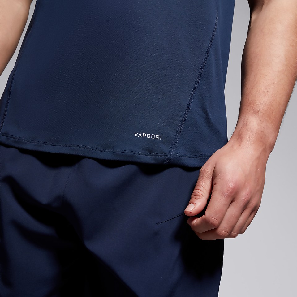MENS SMALL LOGO SUPERLIGHT TEE NAVY