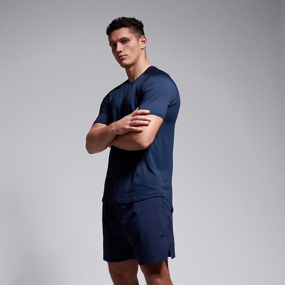 MENS SMALL LOGO SUPERLIGHT TEE NAVY