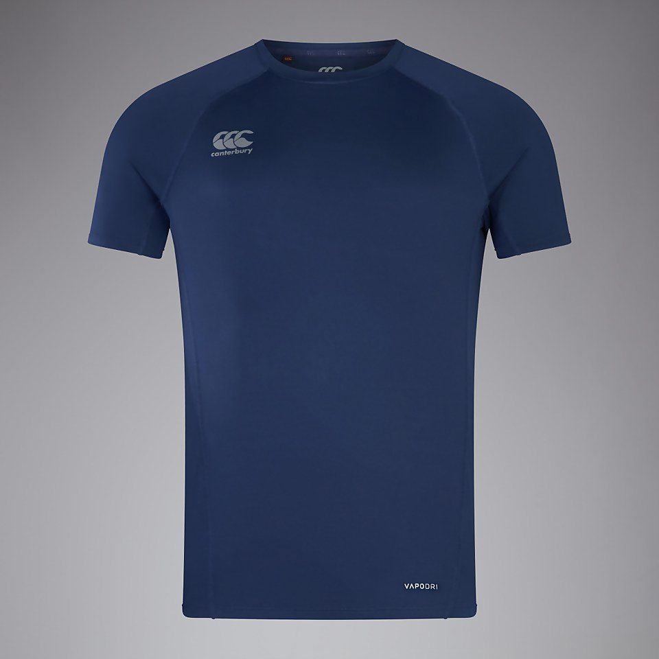 MENS SMALL LOGO SUPERLIGHT TEE NAVY