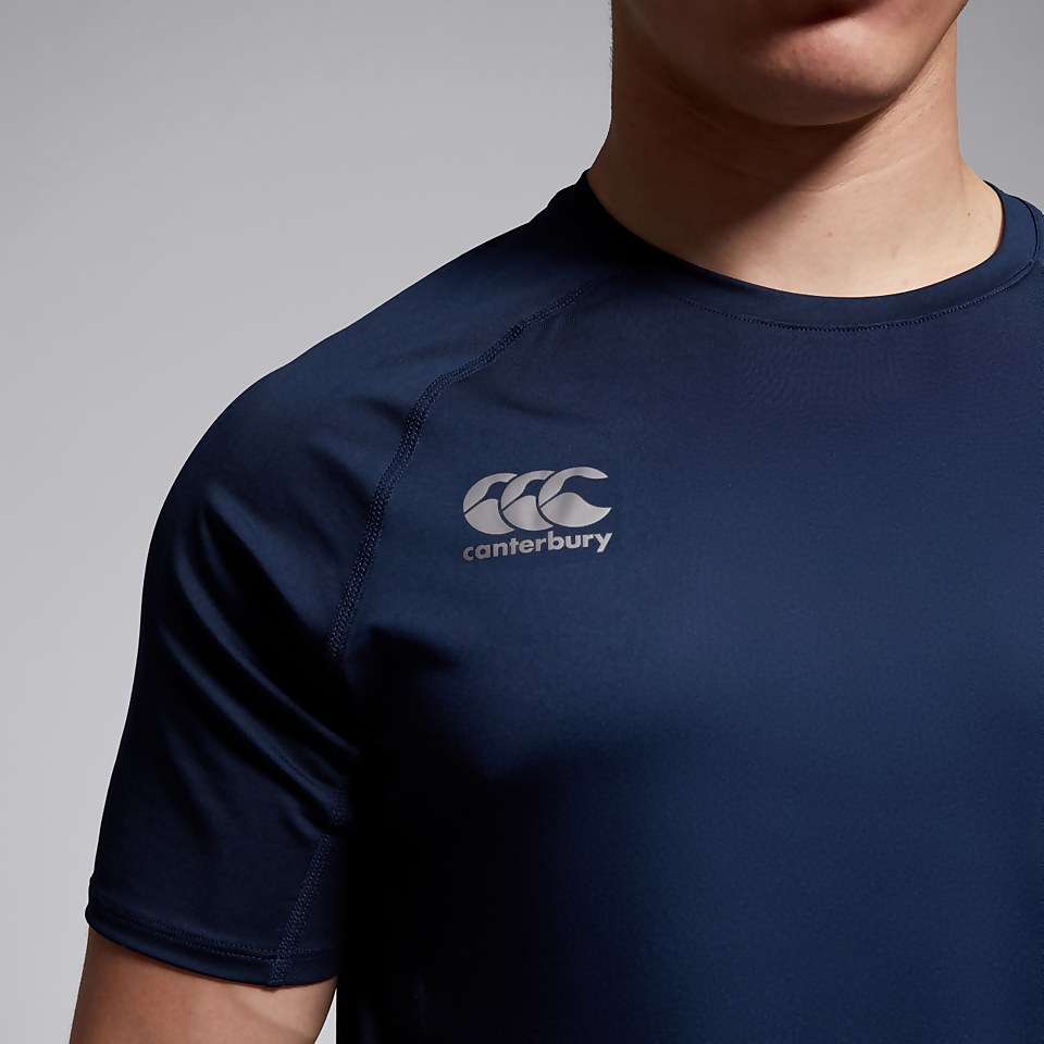 MENS SMALL LOGO SUPERLIGHT TEE NAVY
