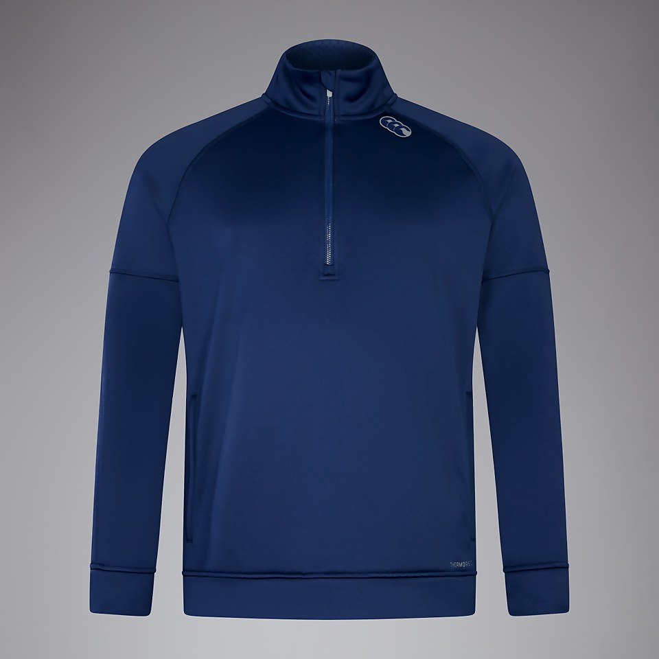 MENS 1/2 ZIP THERMOREG FLEECE BLUE
