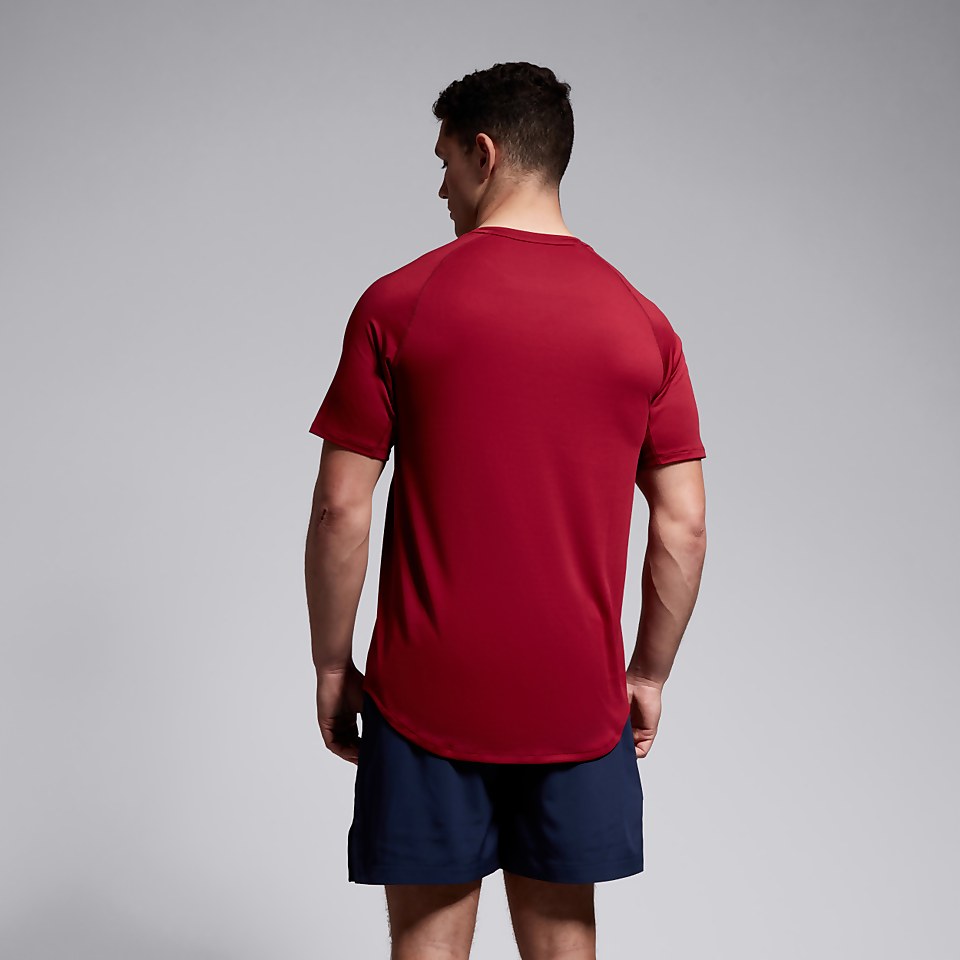 MENS LARGE LOGO SUPERLIGHT TEE RED