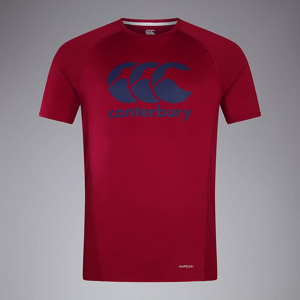 MENS LARGE LOGO SUPERLIGHT TEE RED