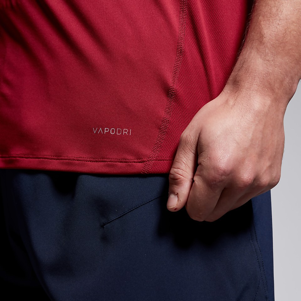 CANTERBURY SMALL LOGO SUPERLIGHT TEE AM RED
