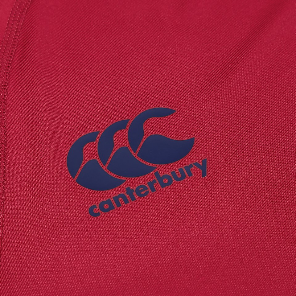 CANTERBURY SMALL LOGO SUPERLIGHT TEE AM RED
