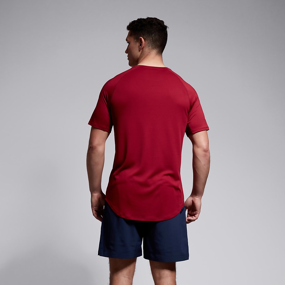CANTERBURY SMALL LOGO SUPERLIGHT TEE AM RED