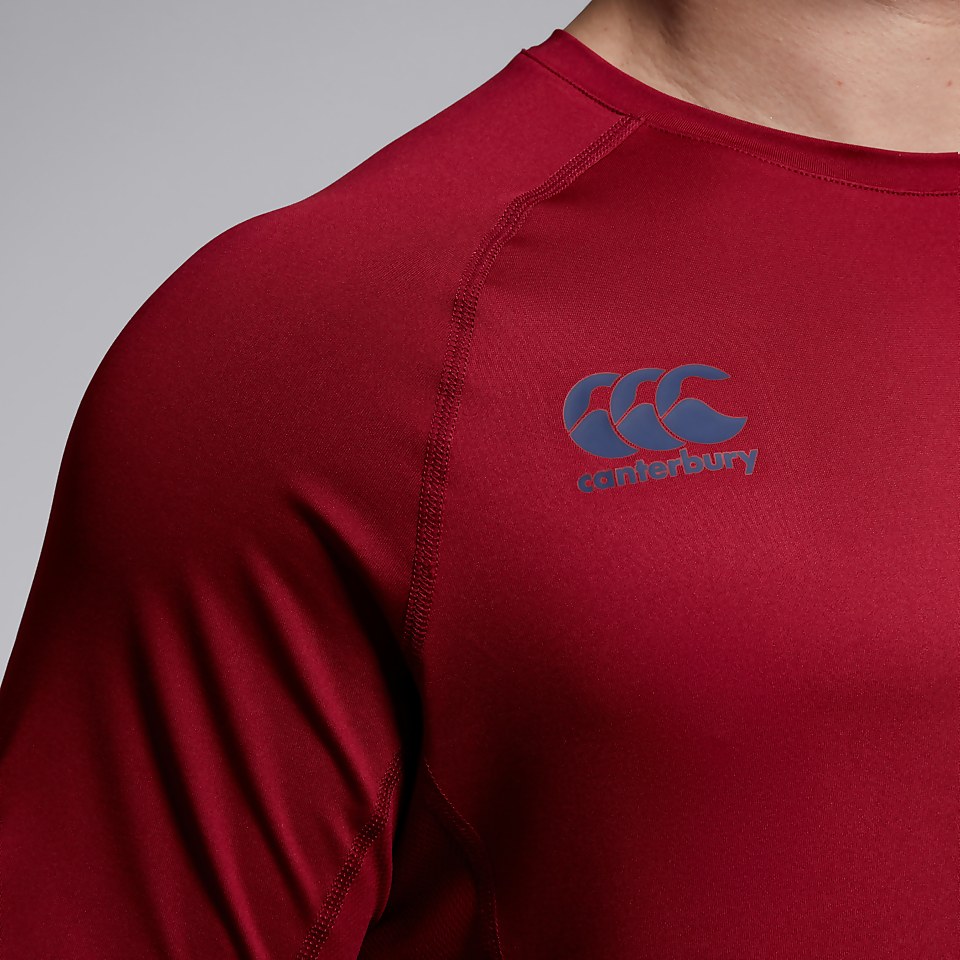 CANTERBURY SMALL LOGO SUPERLIGHT TEE AM RED