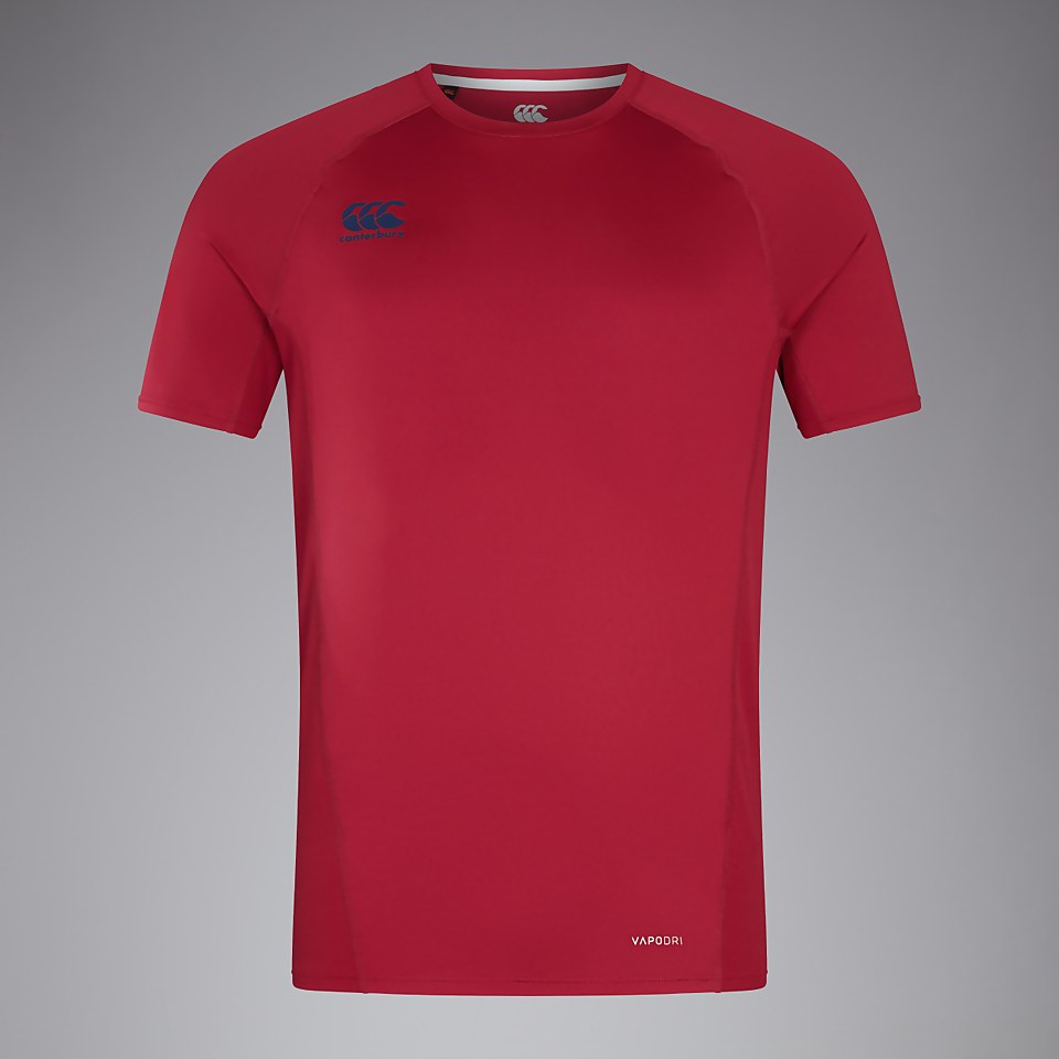 CANTERBURY SMALL LOGO SUPERLIGHT TEE AM RED
