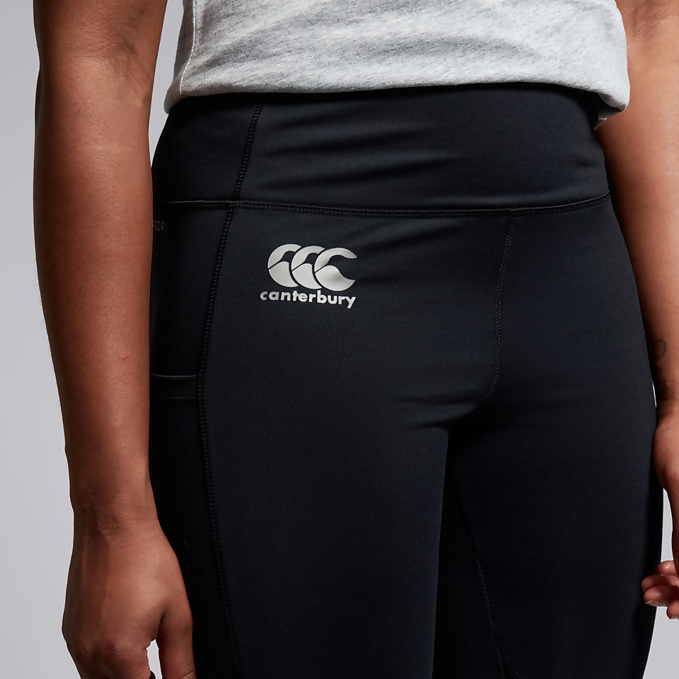 WOMENS VAPODRI LEGGINGS WITH POCKETS BLACK