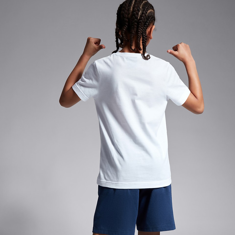 JUNIOR UNISEX SEASONAL COTTON TEE WHITE