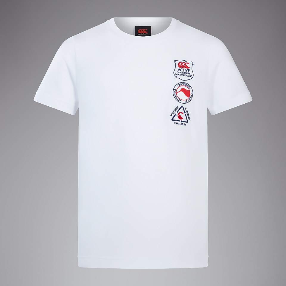 JUNIOR UNISEX SEASONAL COTTON TEE WHITE