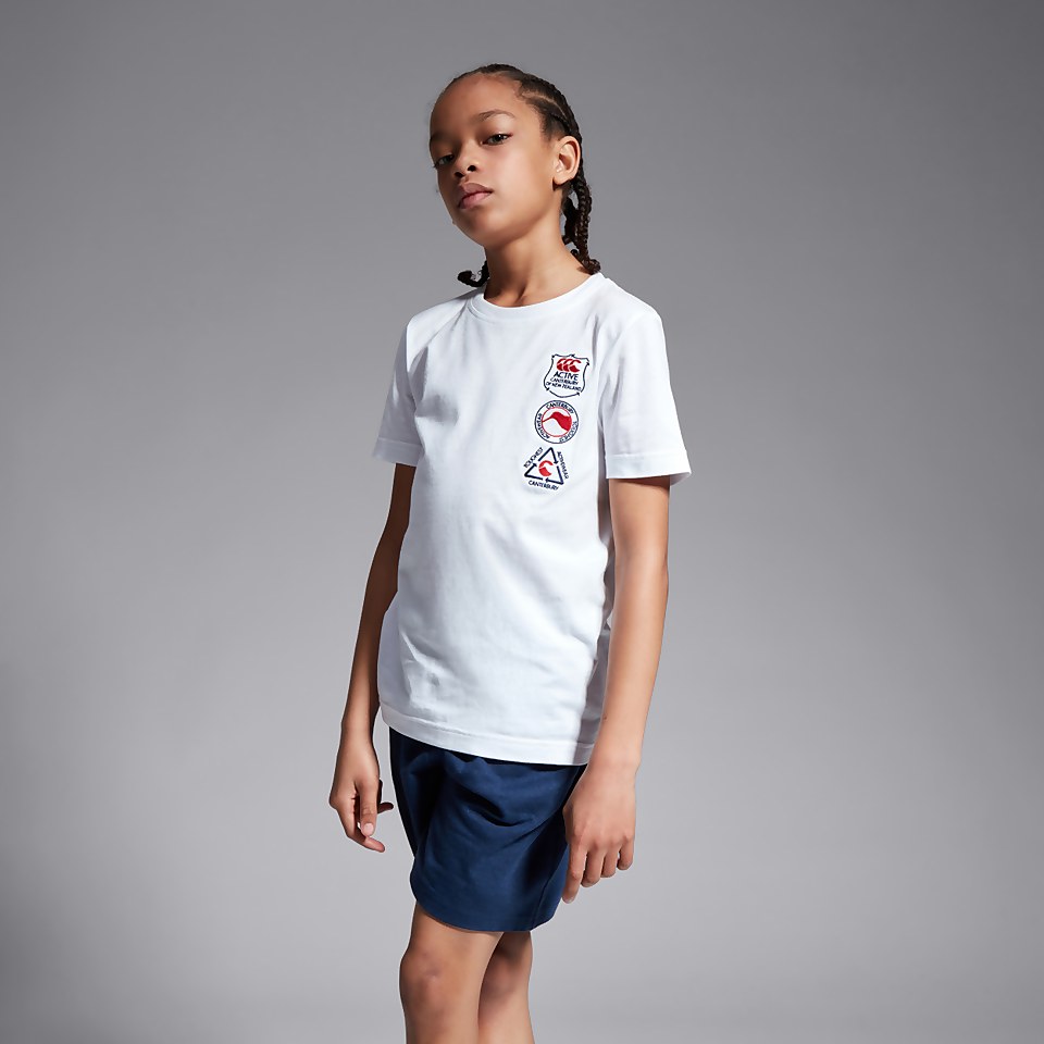JUNIOR UNISEX SEASONAL COTTON TEE WHITE