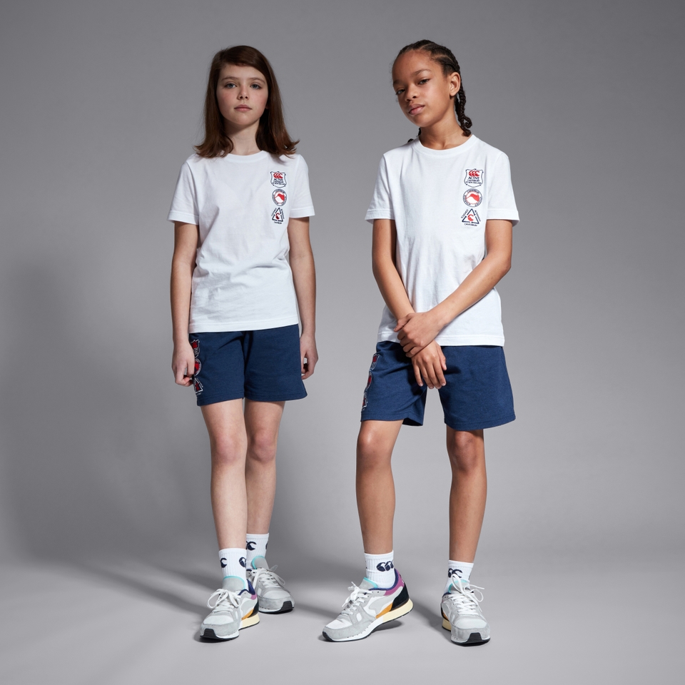 CANTERBURY COTTON SS TEE K JU WHITE