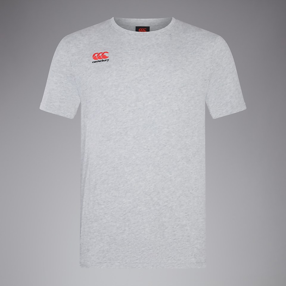 MENS SMALL LOGO COTTON TEE GREY