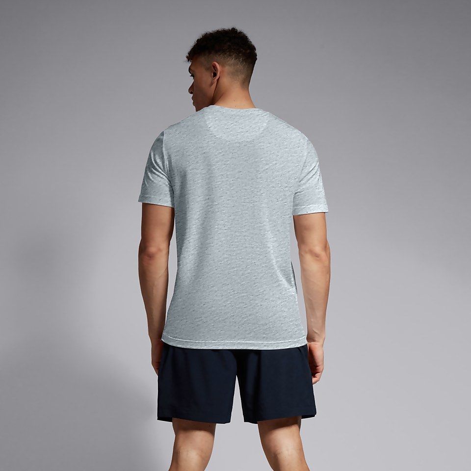 MENS SMALL LOGO COTTON TEE GREY