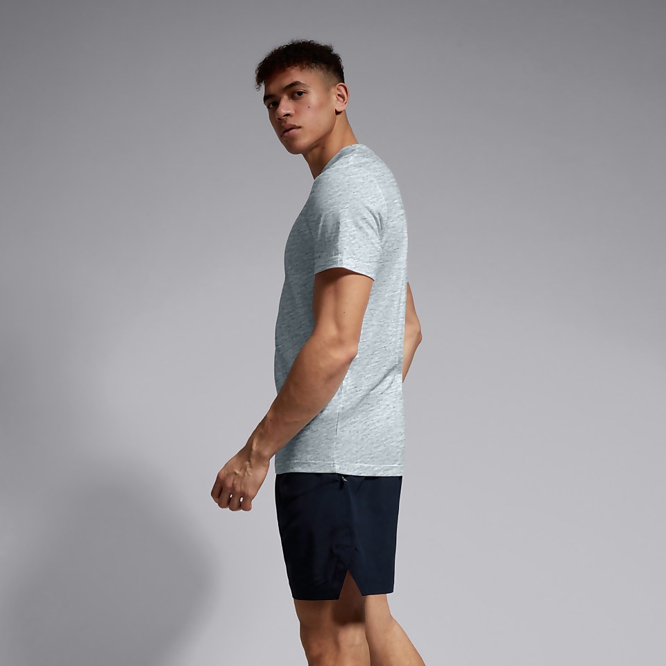 MENS SMALL LOGO COTTON TEE GREY