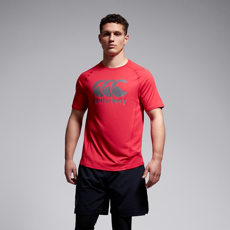 MENS LARGE LOGO SUPERLIGHT TEE RED