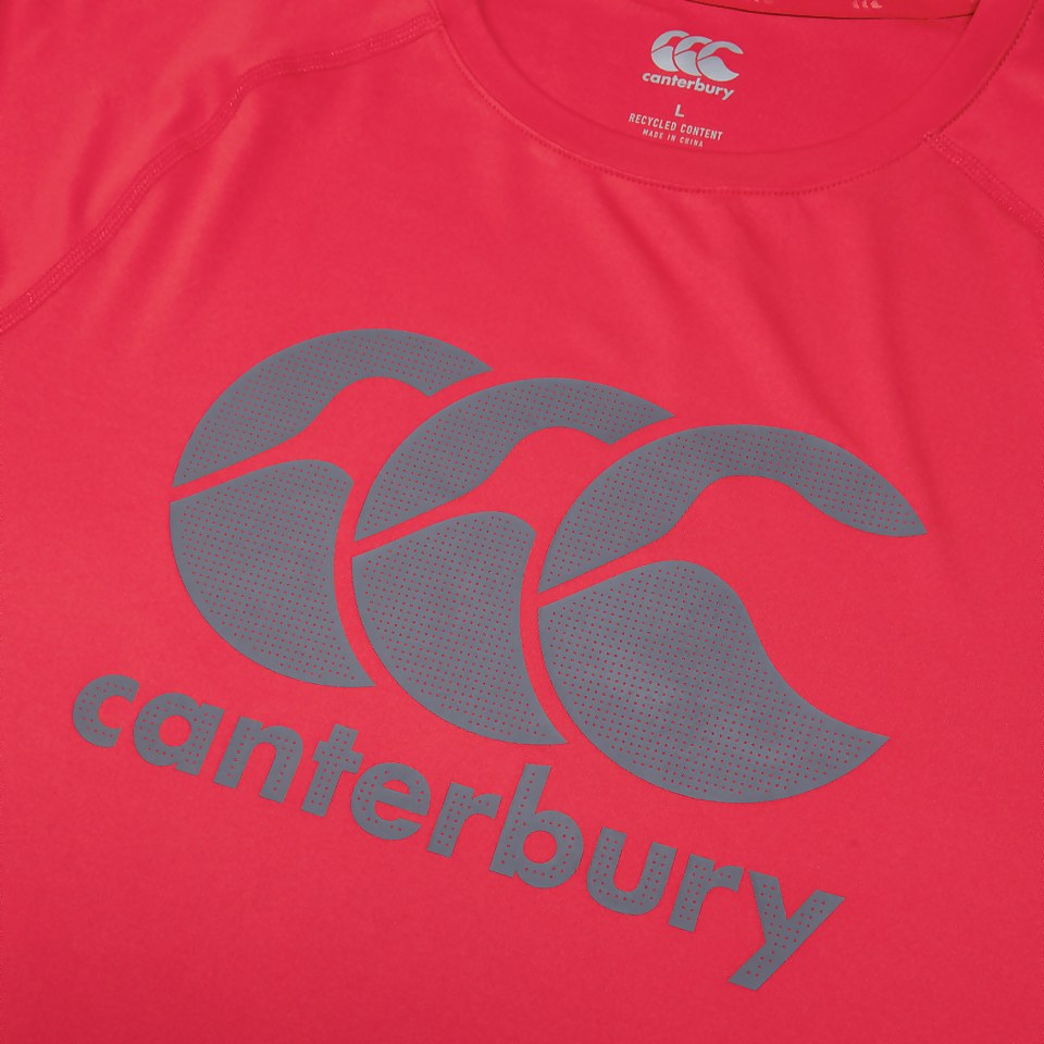 MENS LARGE LOGO SUPERLIGHT TEE RED