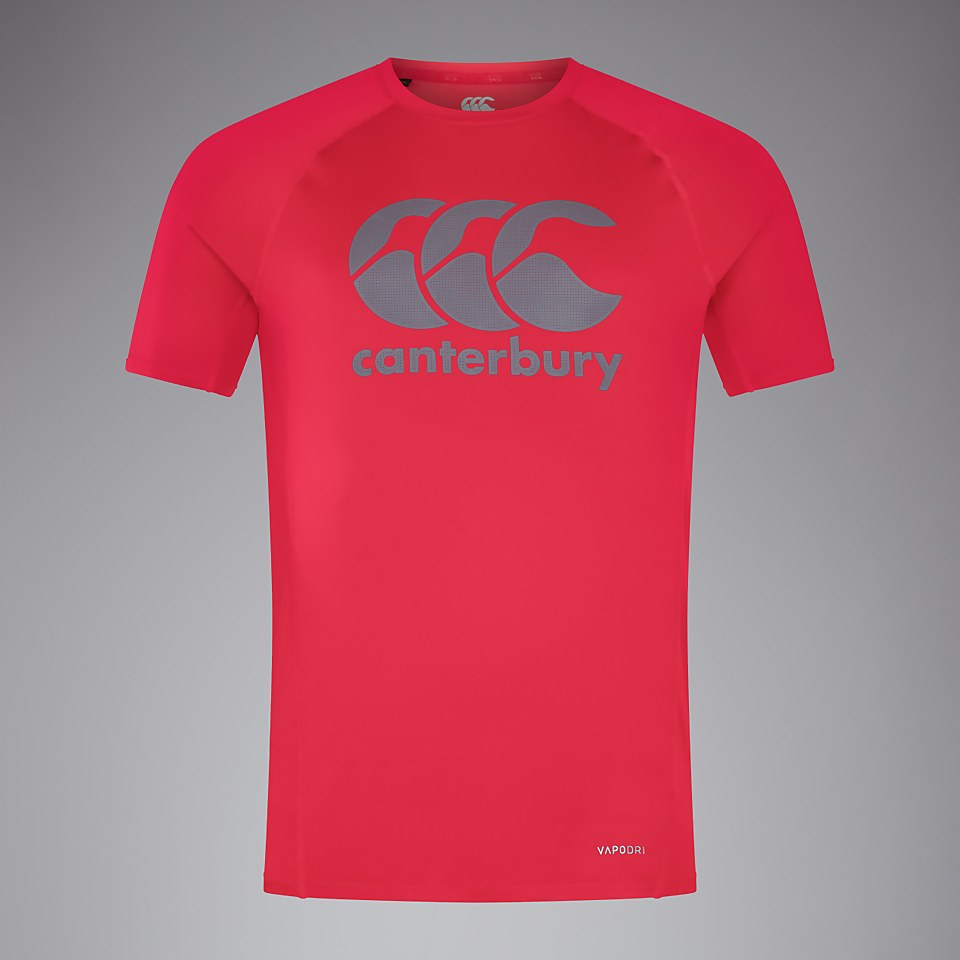 MENS LARGE LOGO SUPERLIGHT TEE RED