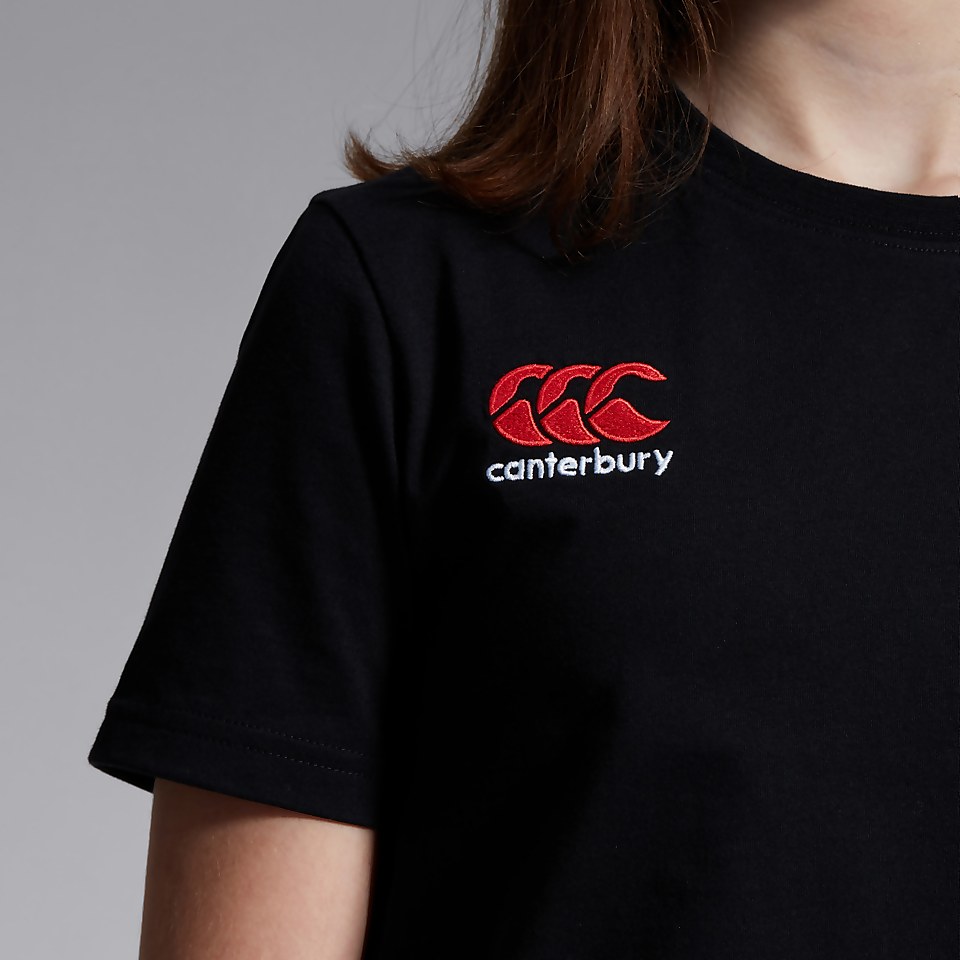 JUNIOR UNISEX SMALL LOGO COTTON TEE BLACK