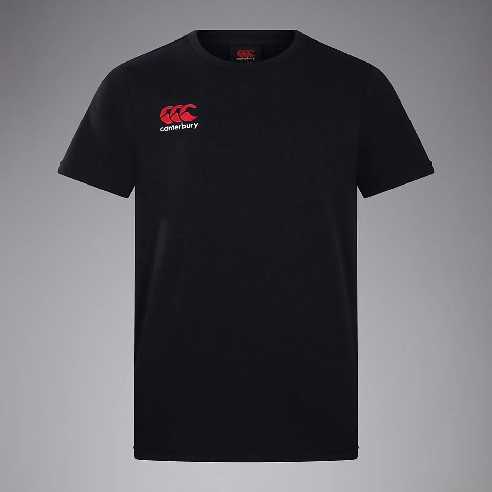 JUNIOR UNISEX SMALL LOGO COTTON TEE BLACK