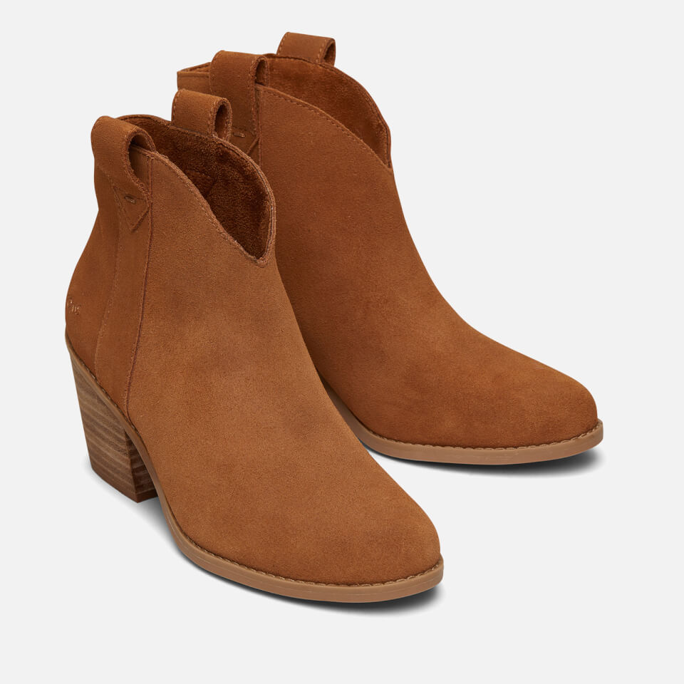 TOMS Women's Constance Suede Western Boots