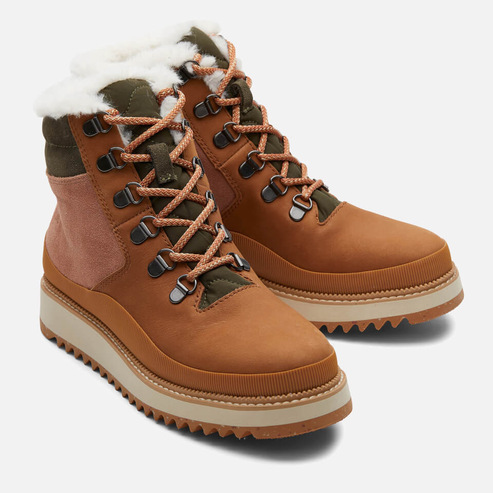 TOMS Women's Mojave Suede and Leather Hiking Style Boots