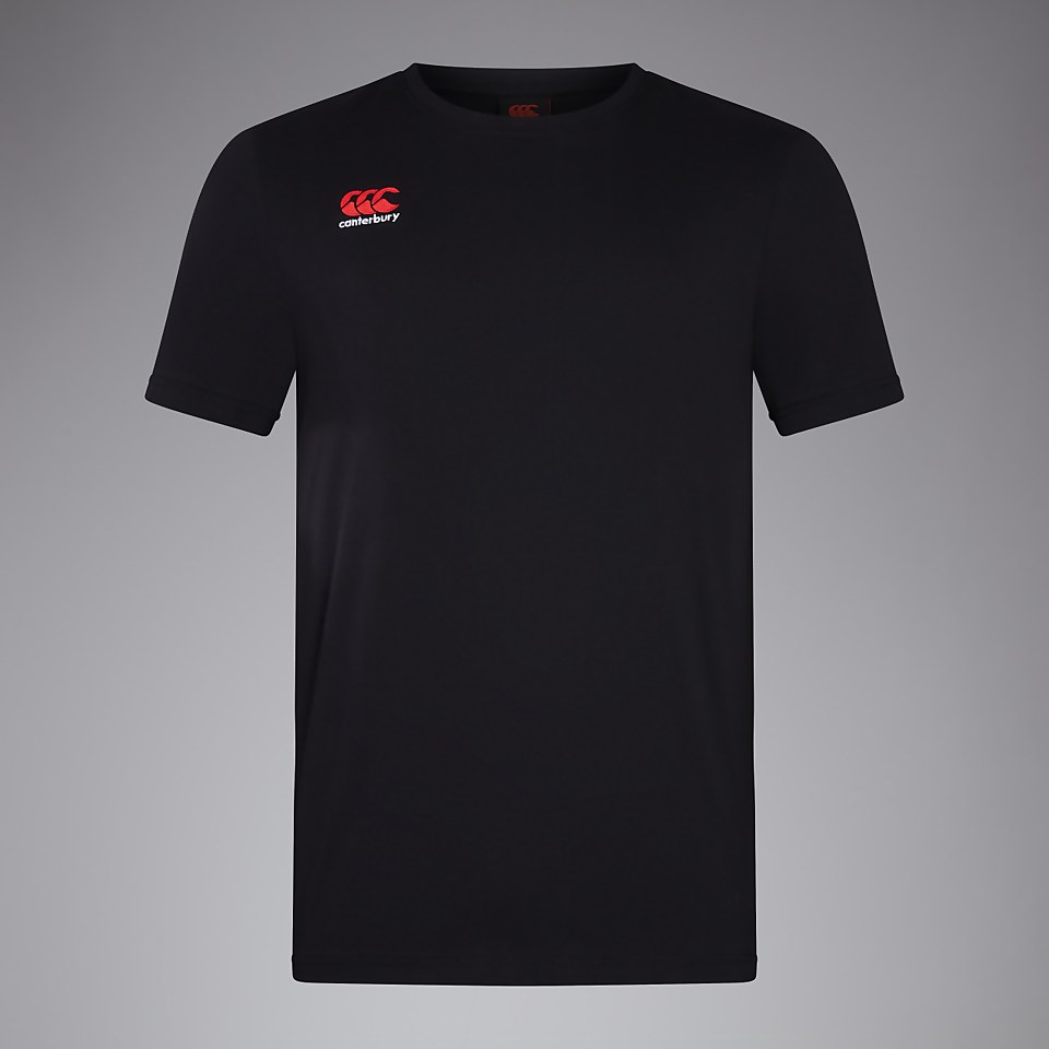 CANTERBURY SMALL LOGO COTTON TEE AM BLACK