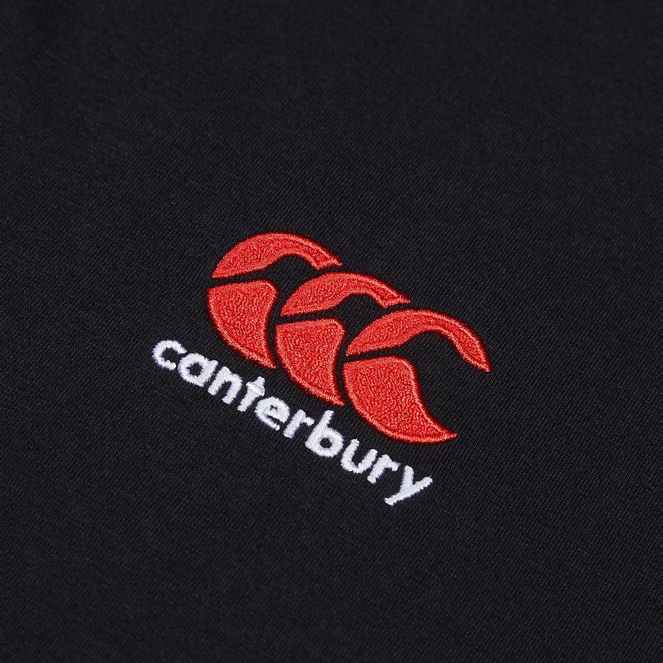 CANTERBURY SMALL LOGO COTTON TEE AM BLACK