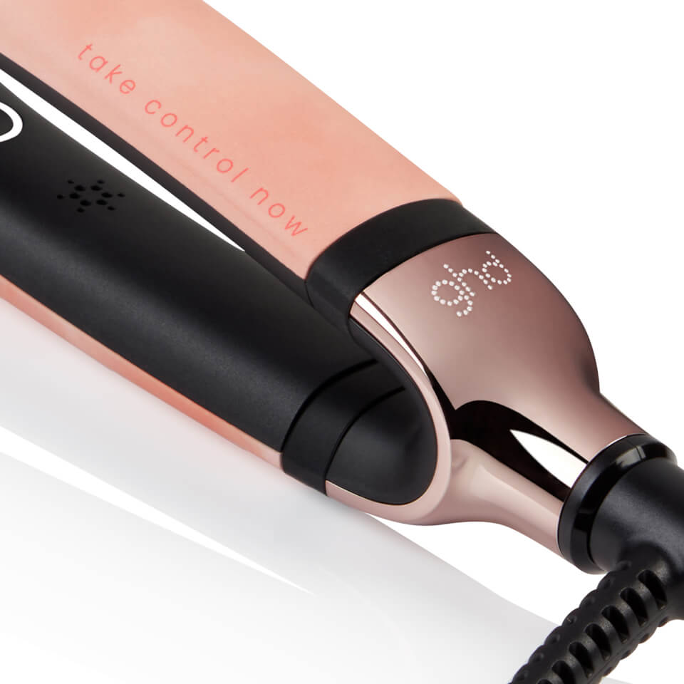 ghd Platinum+ Pink Charity Edition Hair Straightener - Peach Pattern