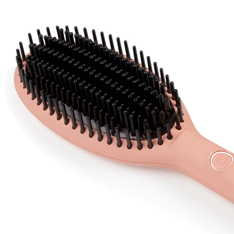 ghd Glide Pink Charity Edition Smoothing Hot Brush - Peach