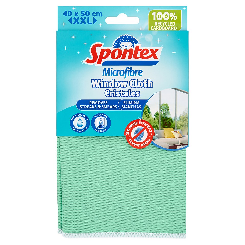 Spontex Microfibre Window Cloth XXL - Pack of 1